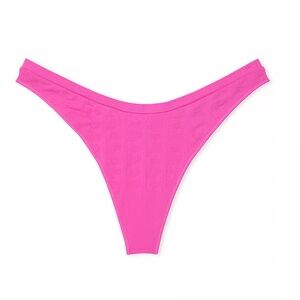PINK Victoria’s Secret SEAMLESS HIGH-LEG THONG PANTY